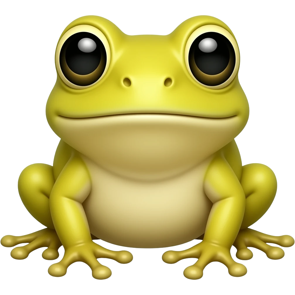 small frog yellow emoji