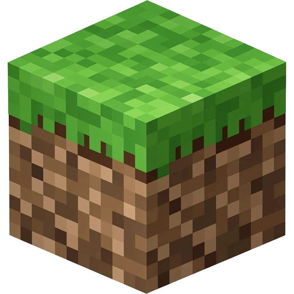 Minecraft grass block emoji