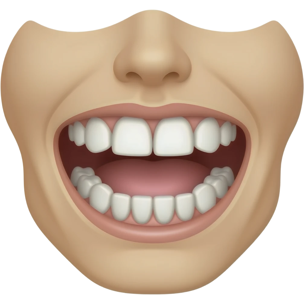 Crutical bite jaw bitting itself emoji