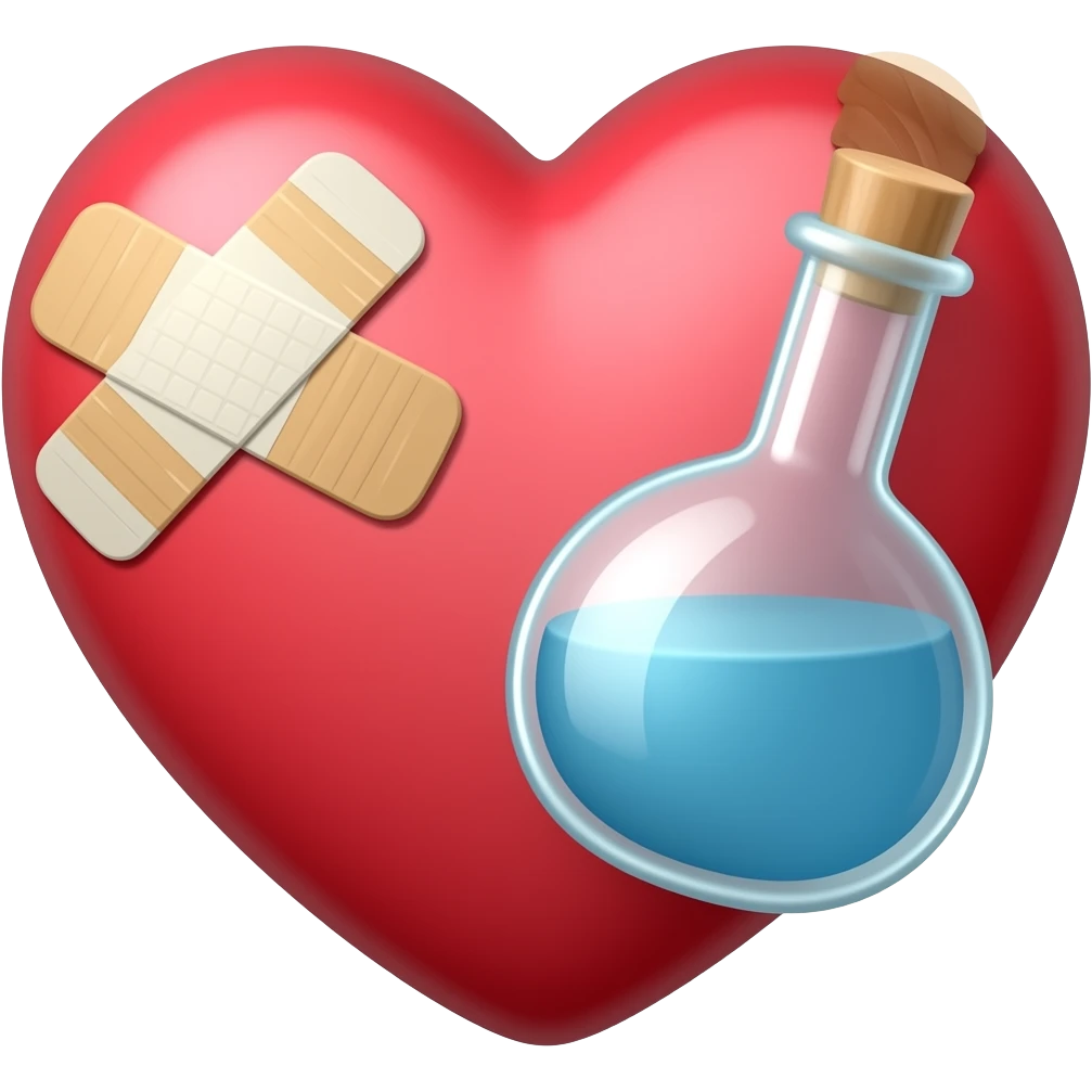 ❤️‍🩹+⚗️ emoji