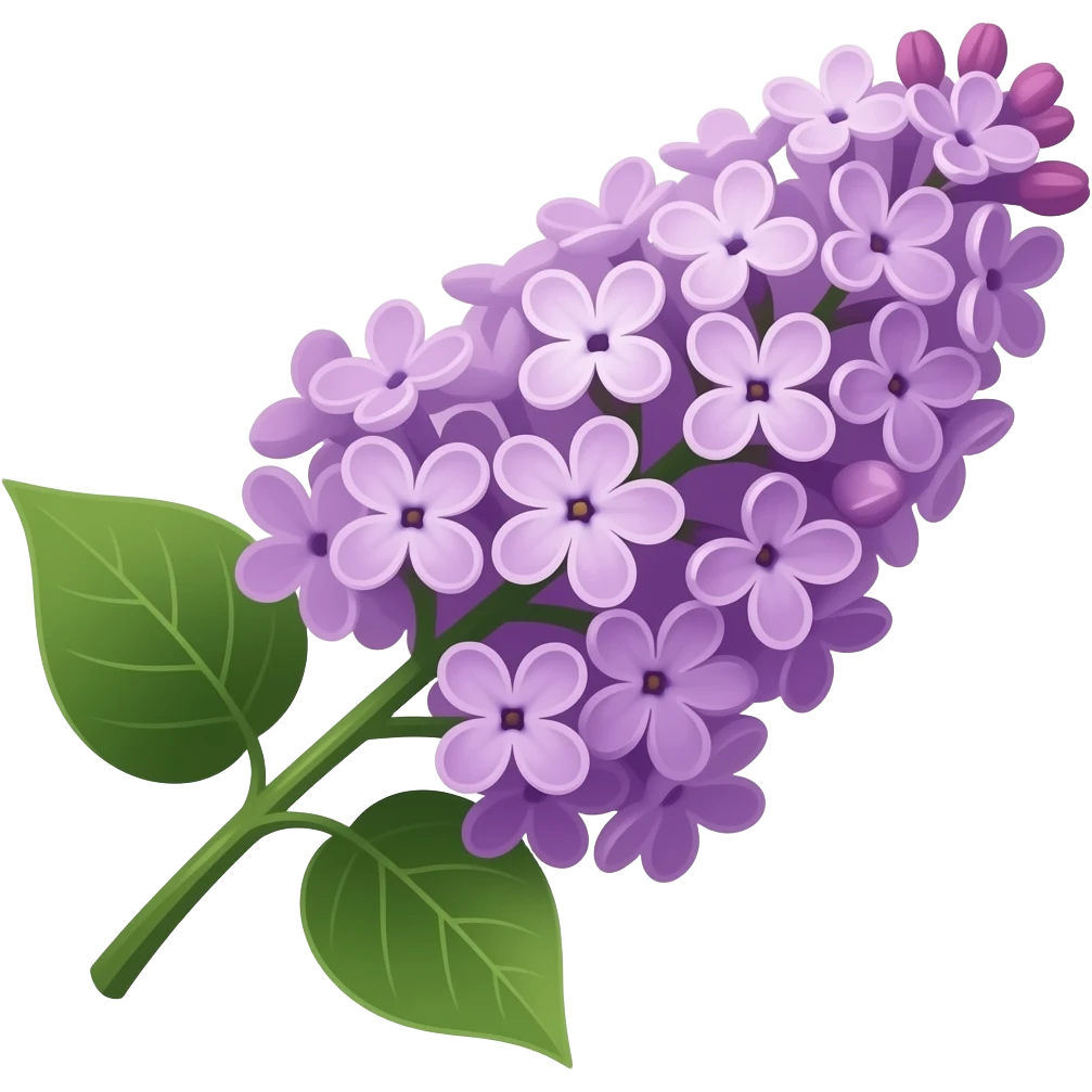Purple lilac emoji