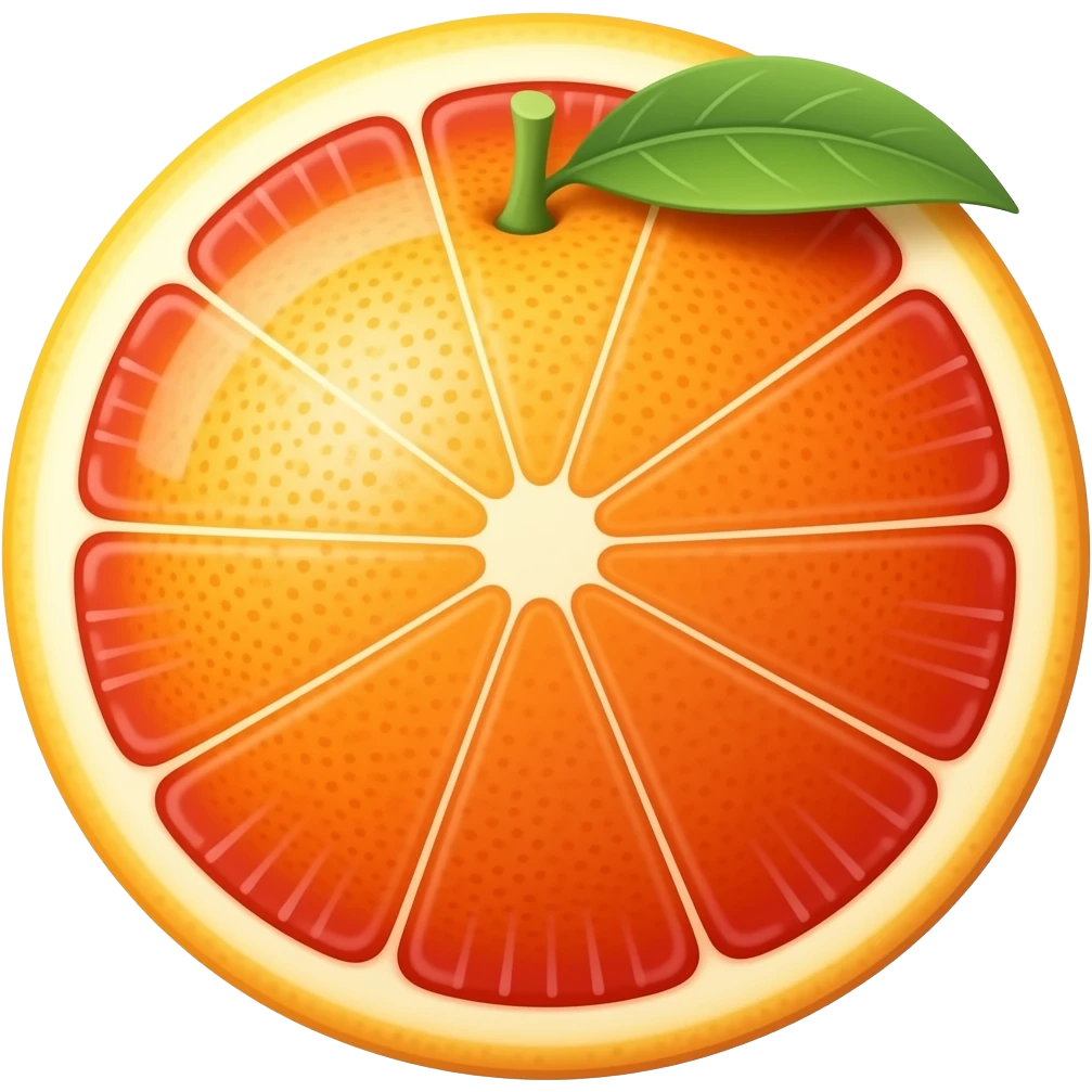 Normal grapefruit without cut emoji