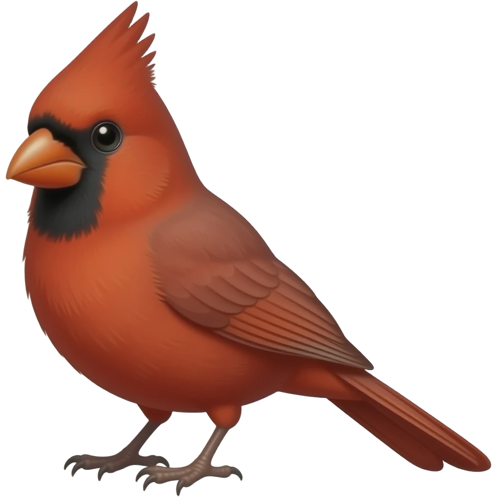 Red cardinal emoji