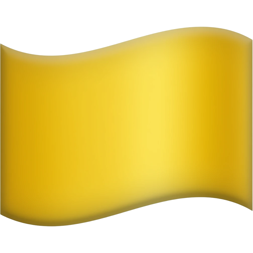Золотой флаг без надписей без столба без палки emoji
