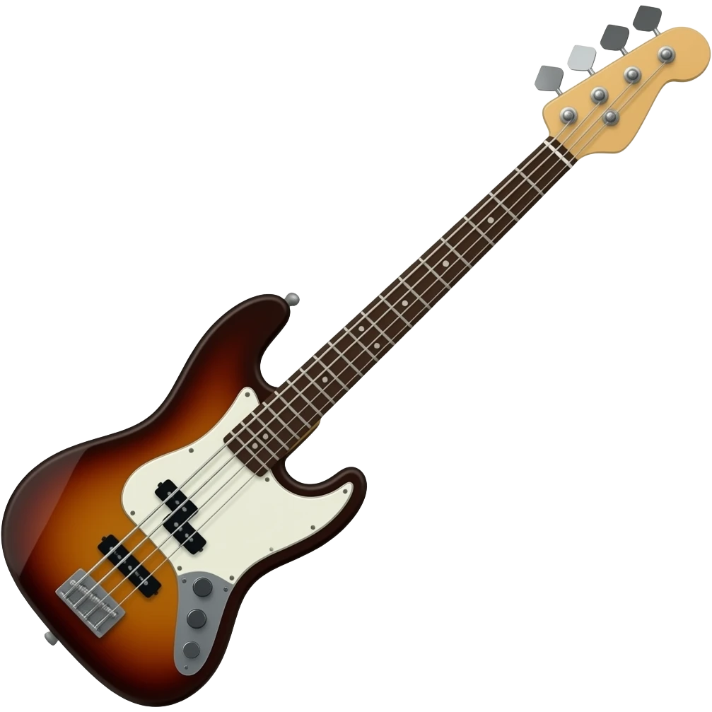 bajo electrico todo marron emoji