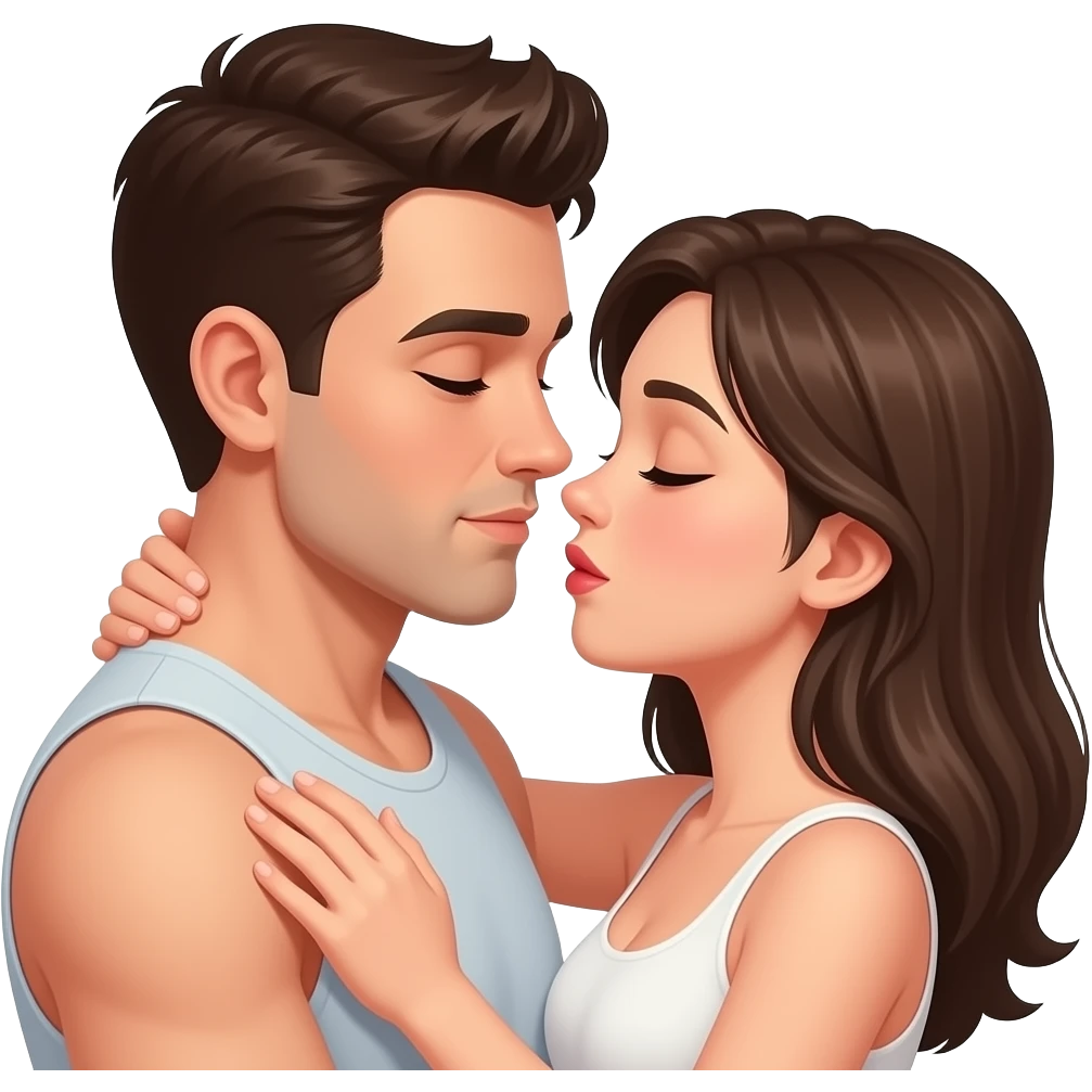 Sex man and women emoji