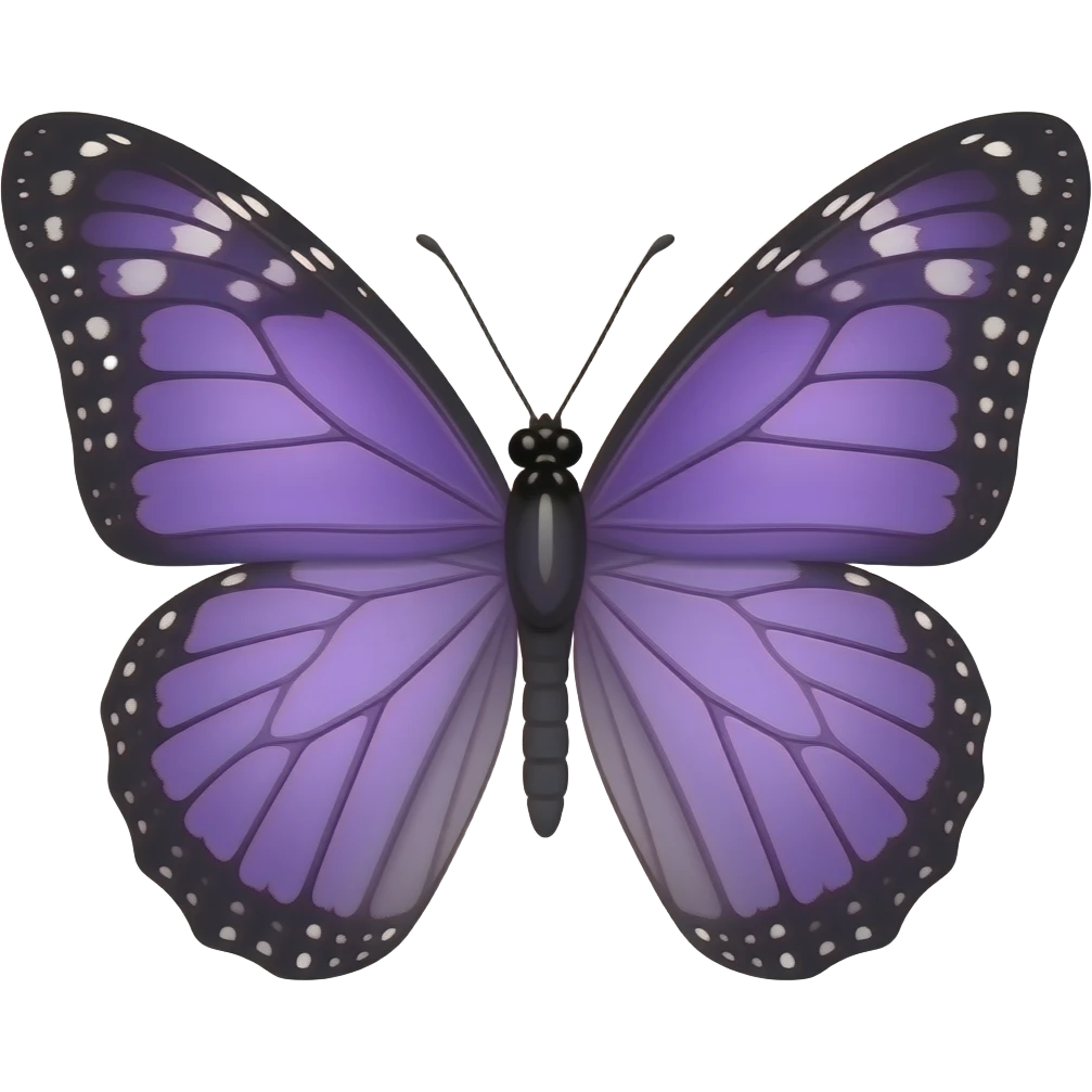 Purple butterfly. emoji