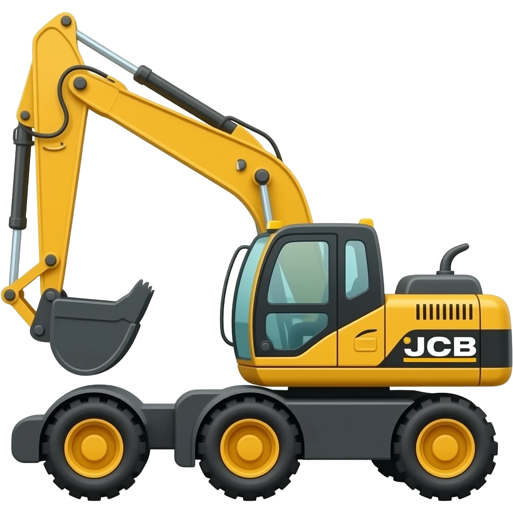 excavator jcb emoji