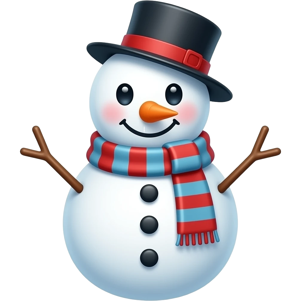 snowman cute emoji