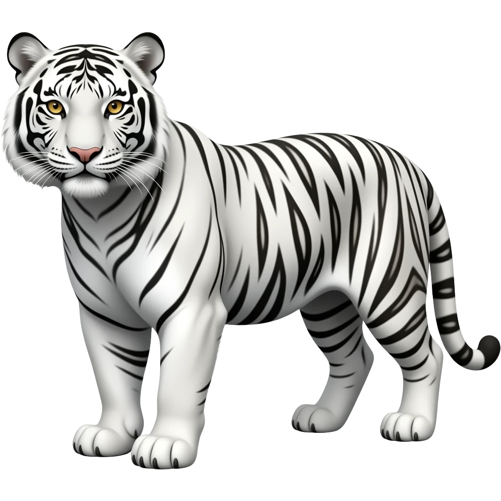 White tiger emoji