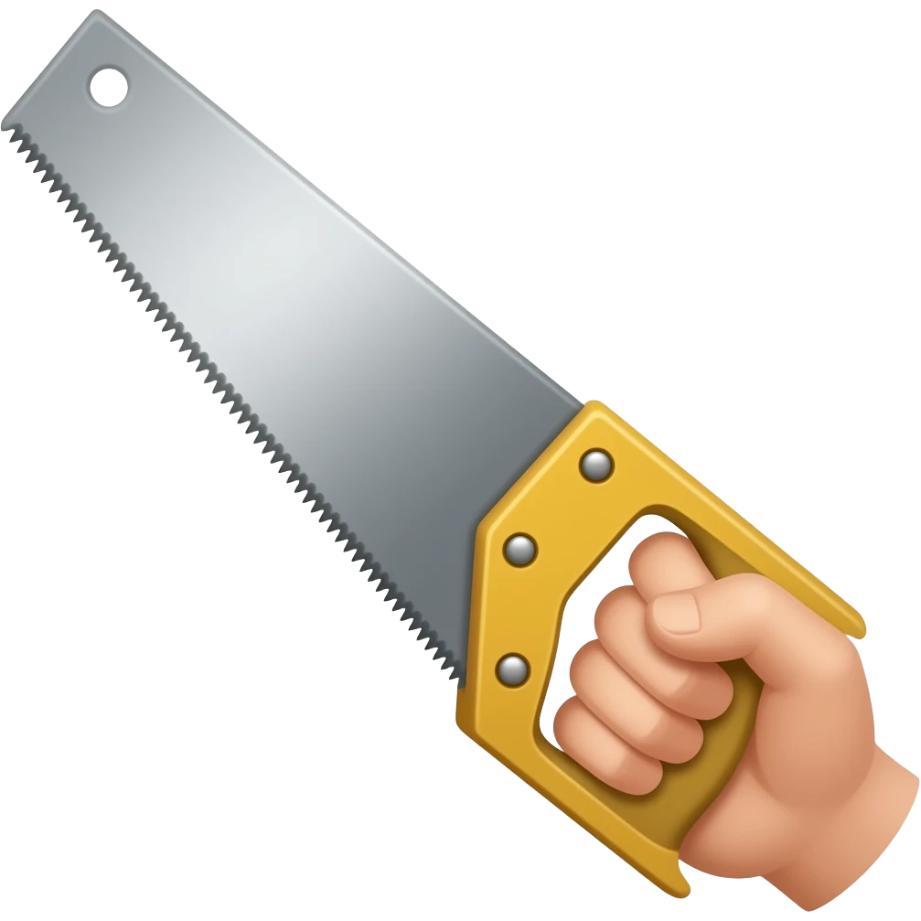 HANDSAW emoji