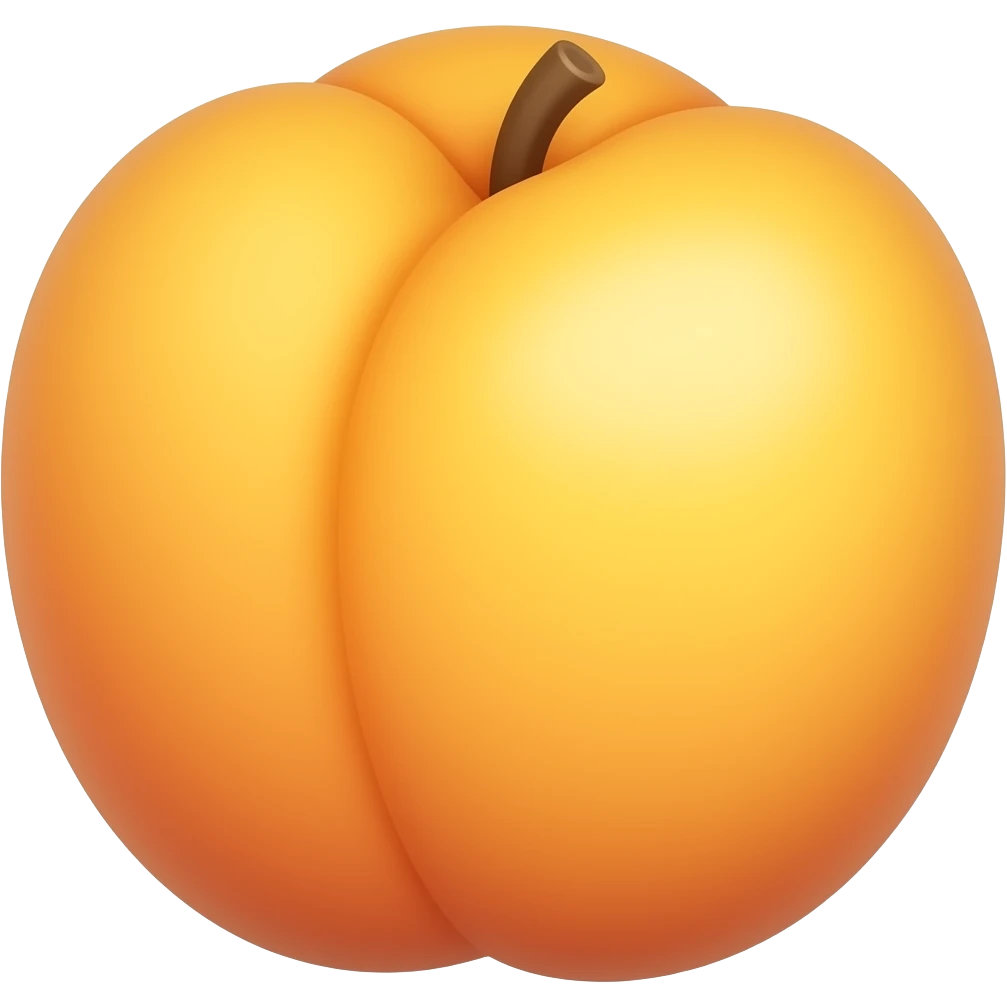 oval abricot emoji