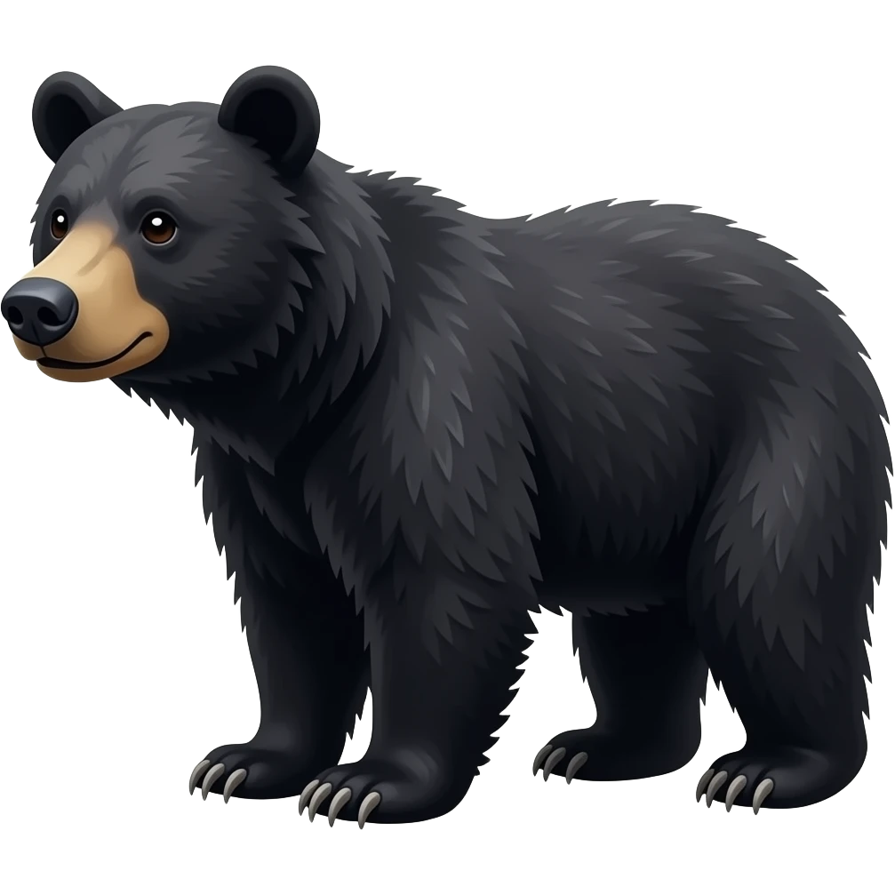 American black bear emoji