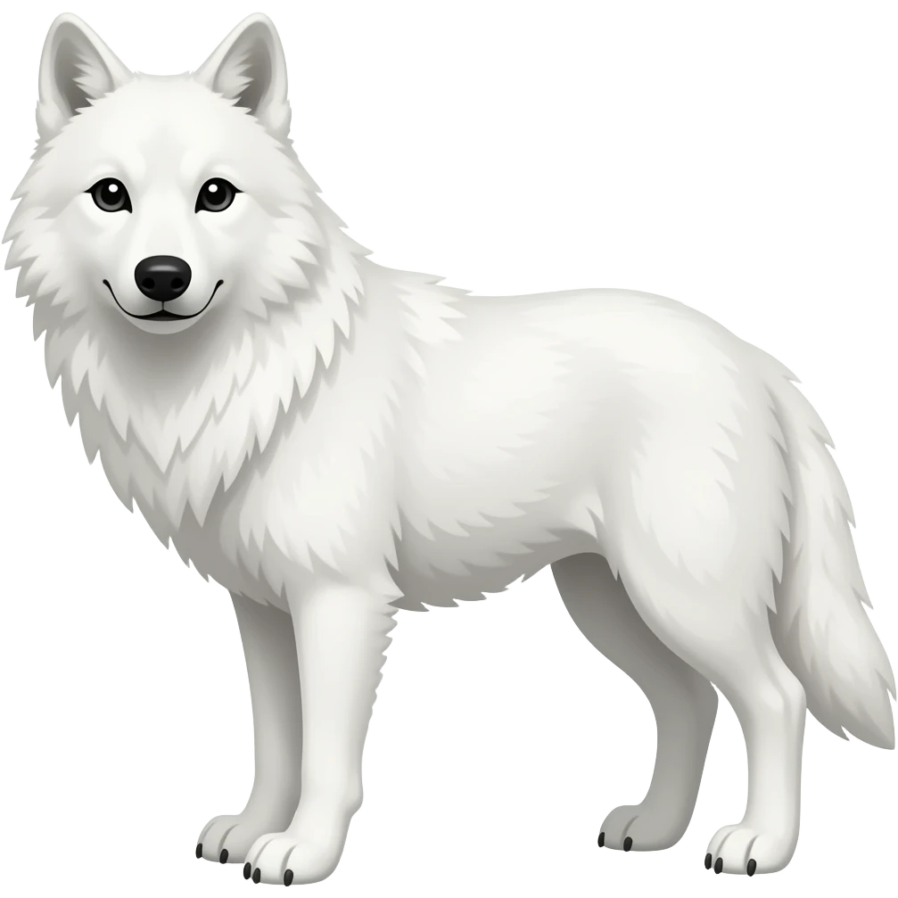 White  wolf emoji