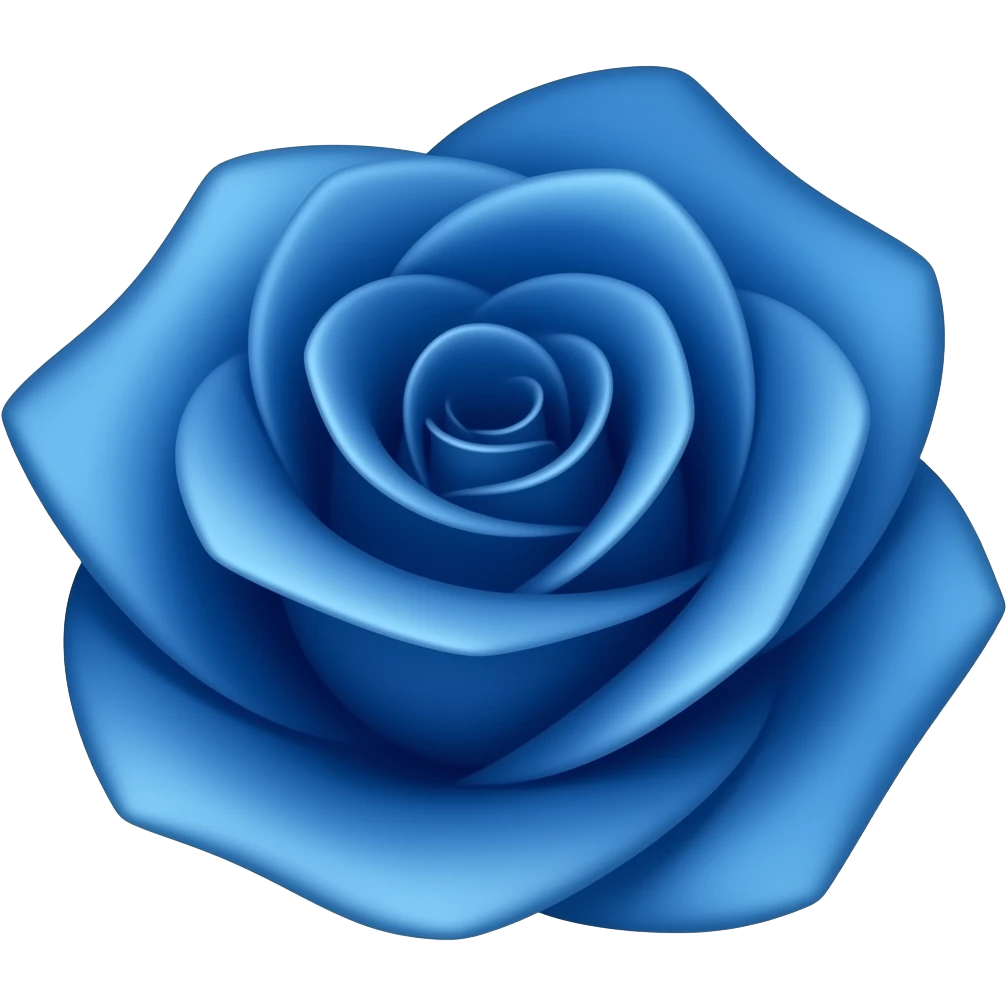 گل رز آبی emoji