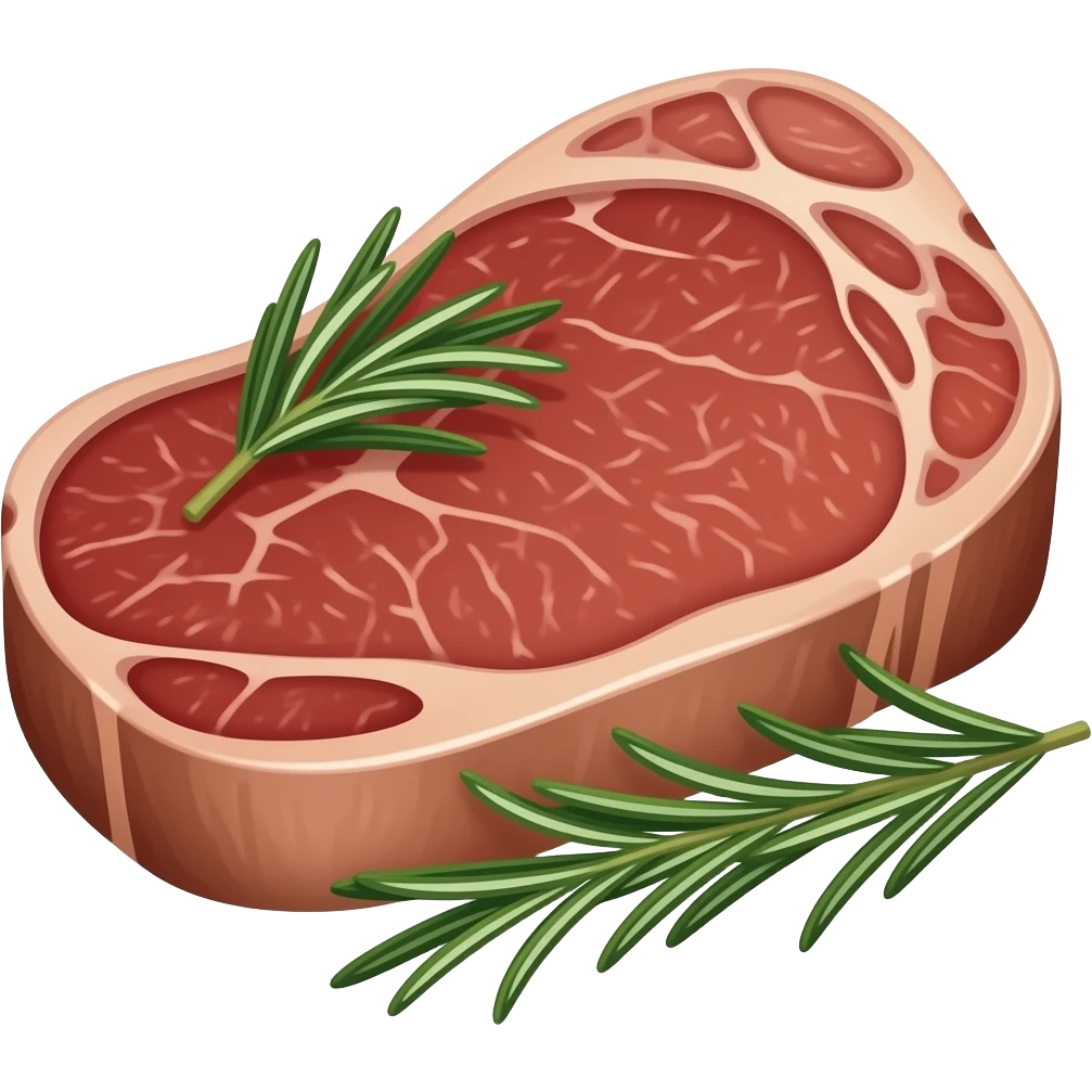 bistec de carne con romero emoji