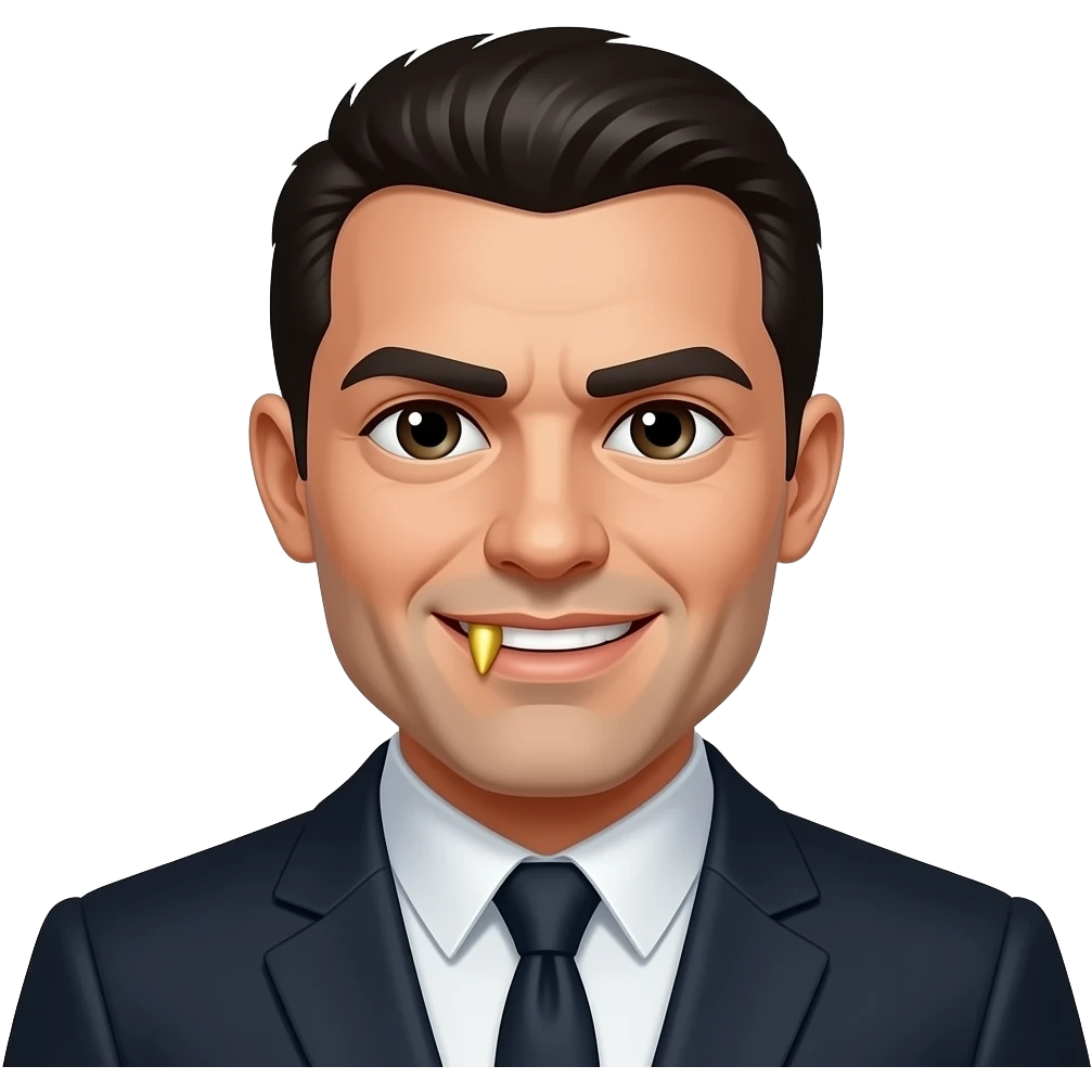 mafia man gold one tooth emoji