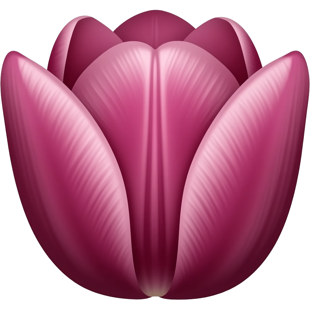 Maroon tulip emoji