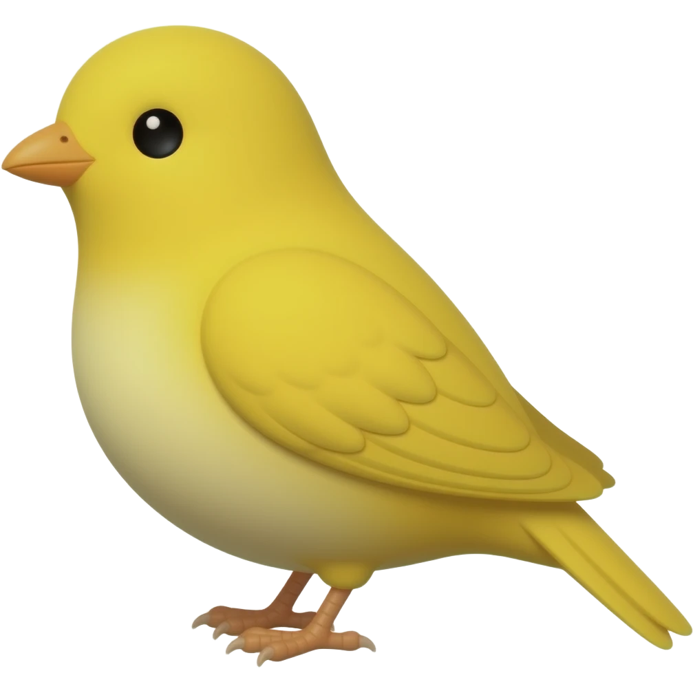 Yellow bird emoji