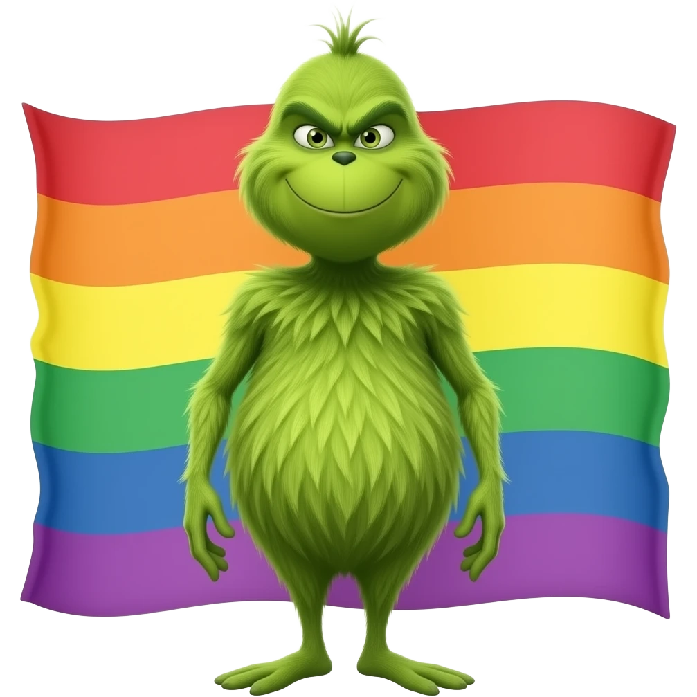 Pride grinch emoji