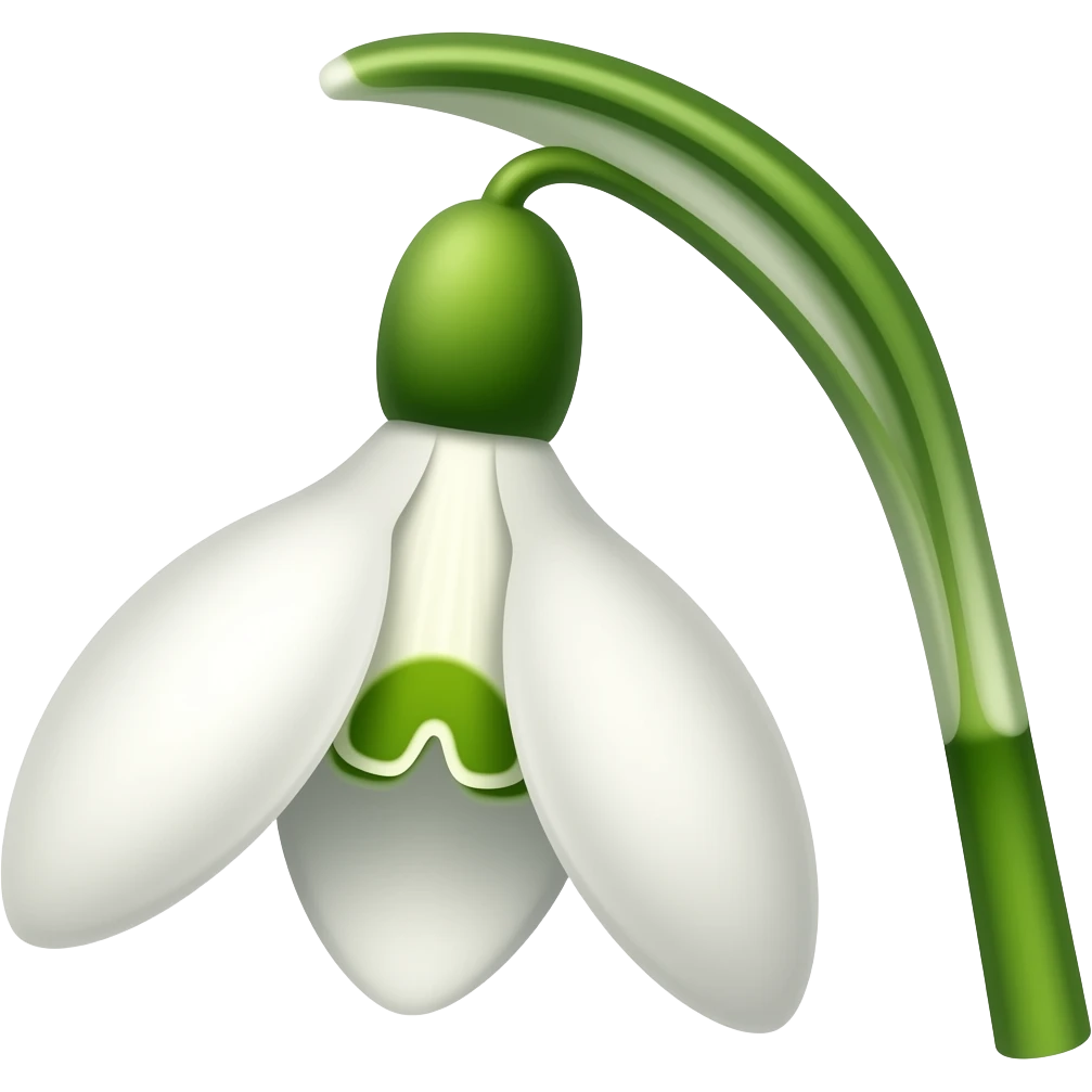 подснежник emoji