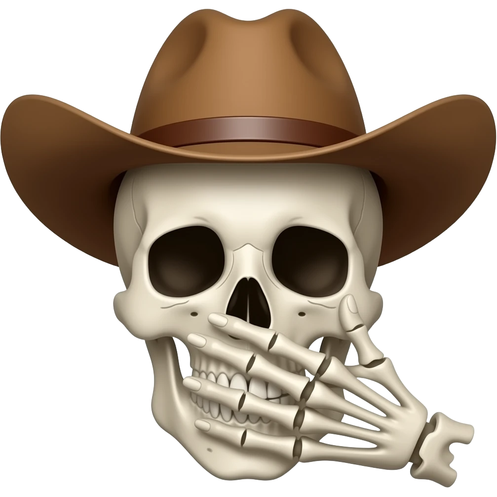 💀🤠🤫 emoji