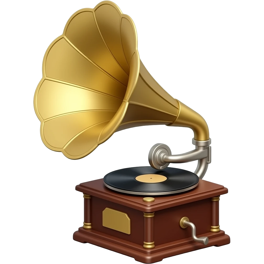 vintage gramophone emoji