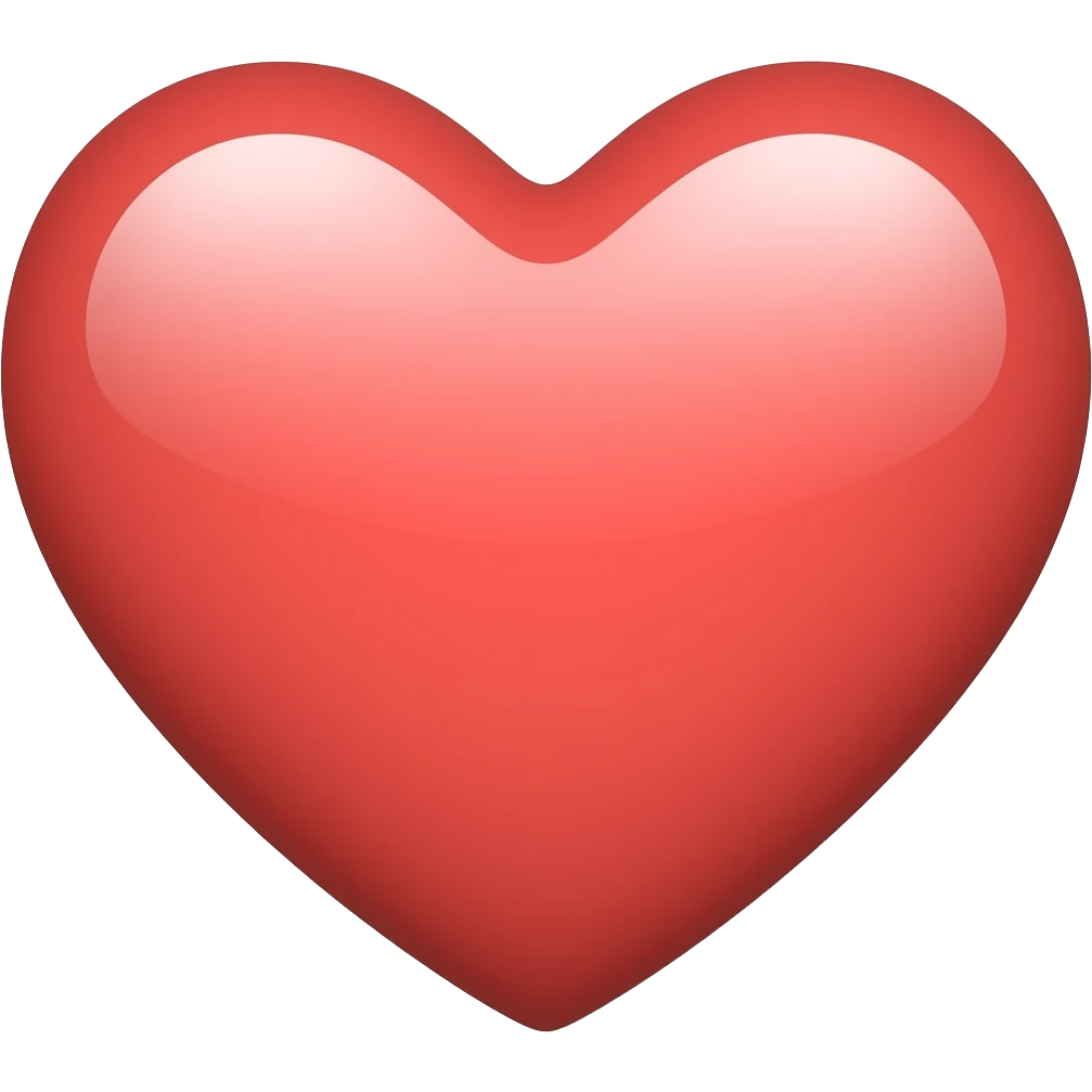 Bright color heart emoji