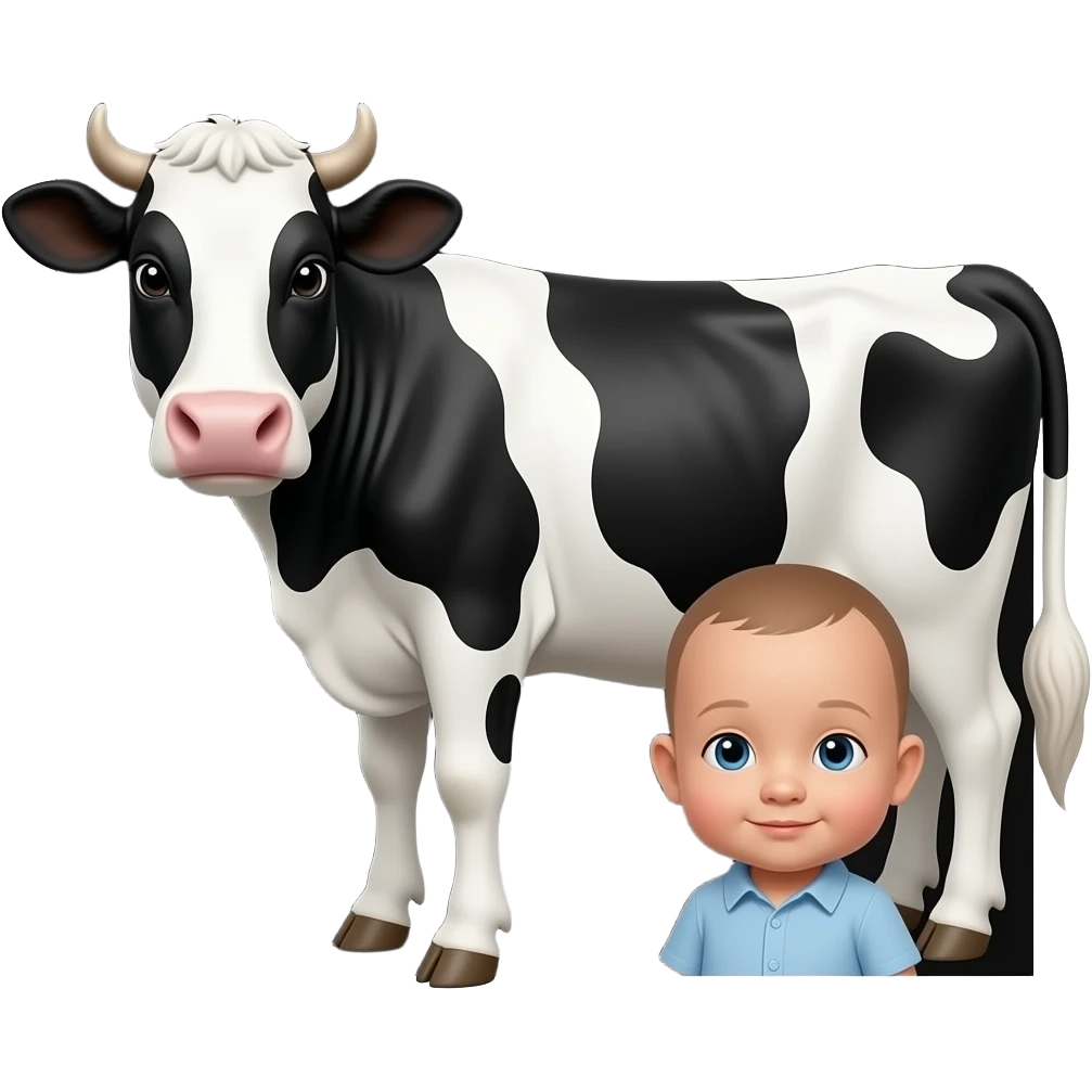 🐄👶⬛ emoji