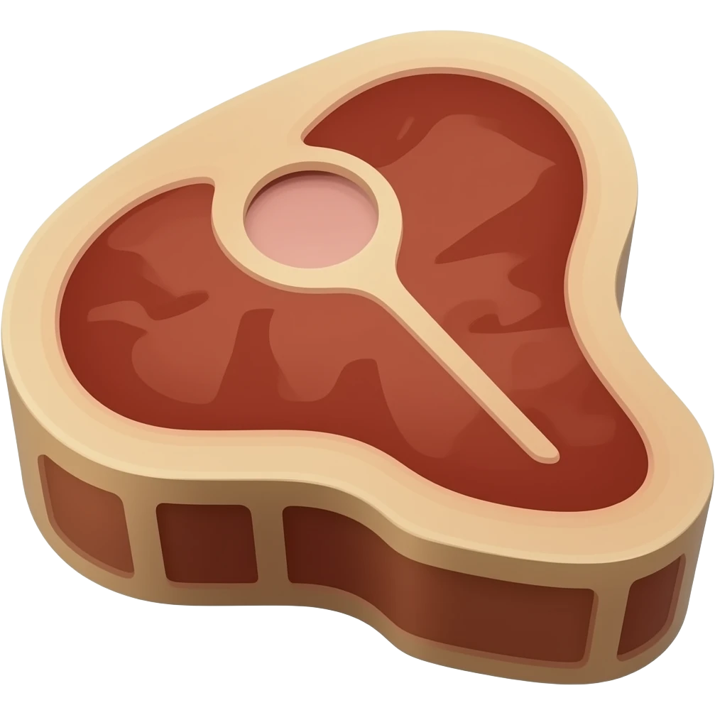 Minecraft steak emoji
