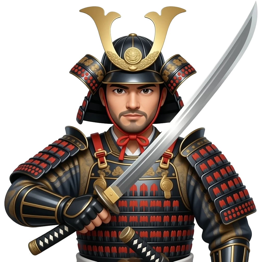 samurai with katana emoji