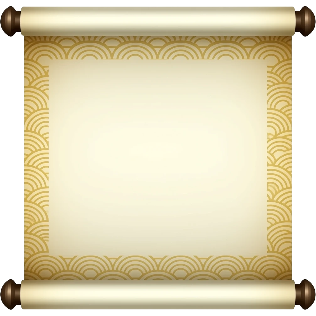 scroll japanese emoji