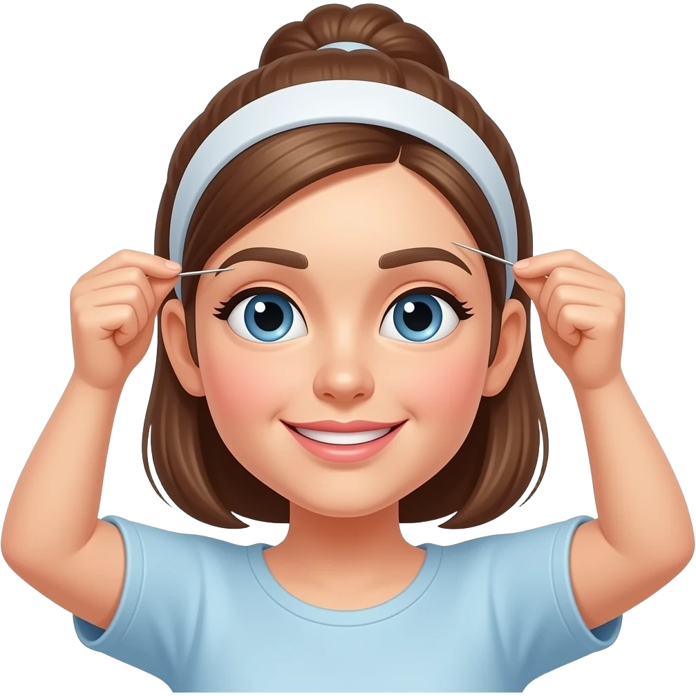 eyebrow threading emoji