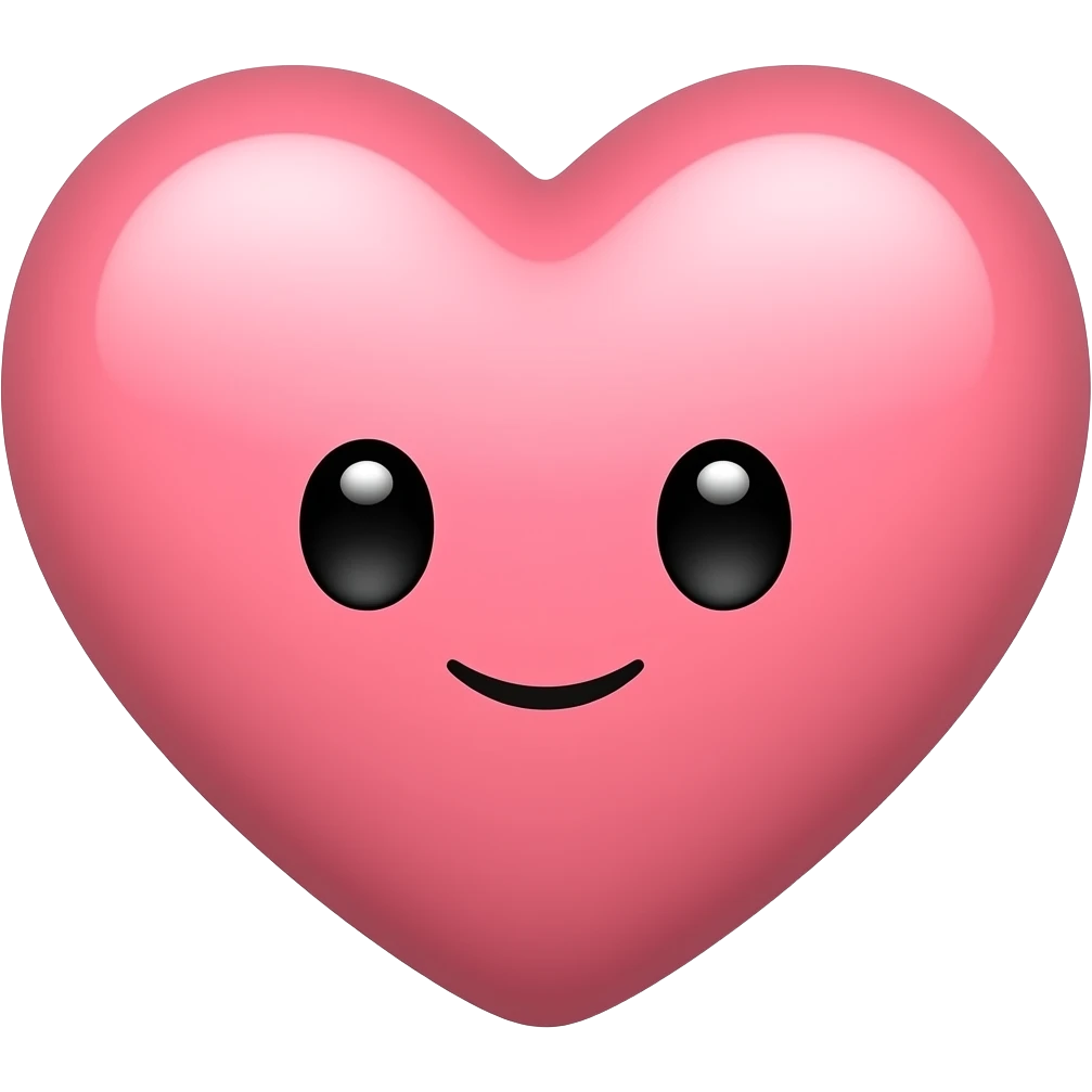 Cute heart emoji