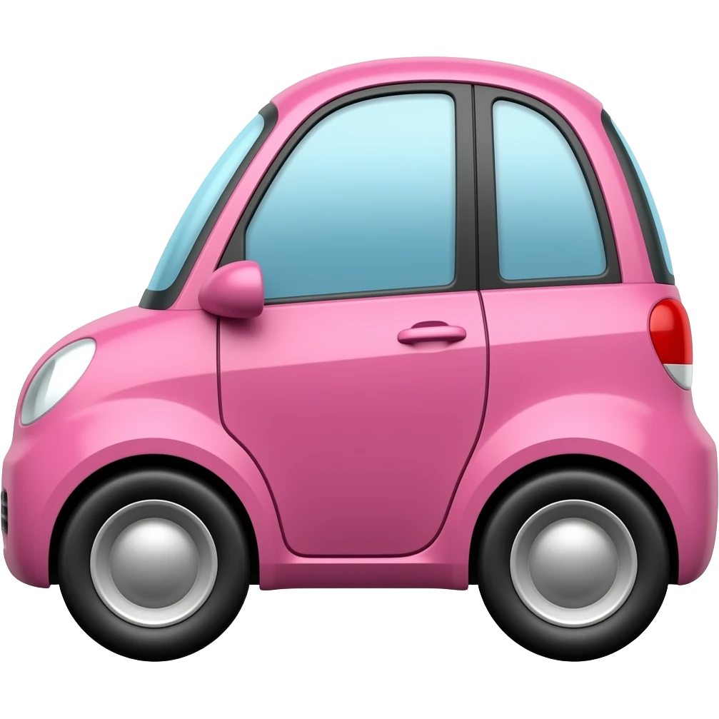 Φτιάξε ένα ροζ smart  αμάξι emoji