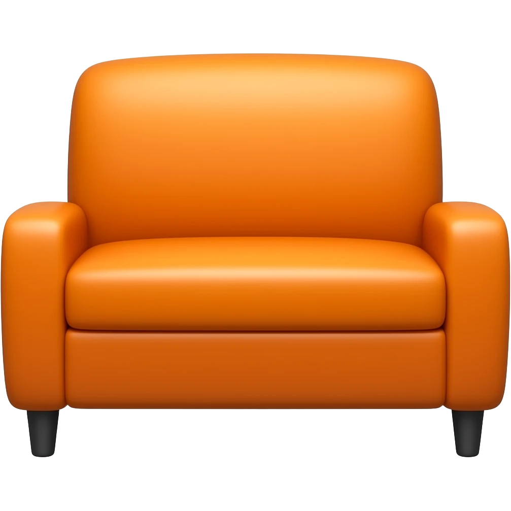 Orange couch emoji