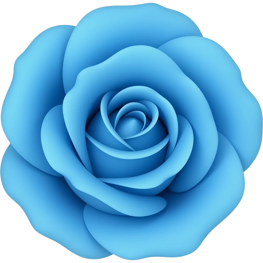 Classic rose emoji but blue emoji