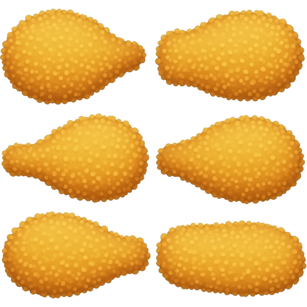 breaded chicken tenders of varying sizes and shapes emoji | AI Emoji ...