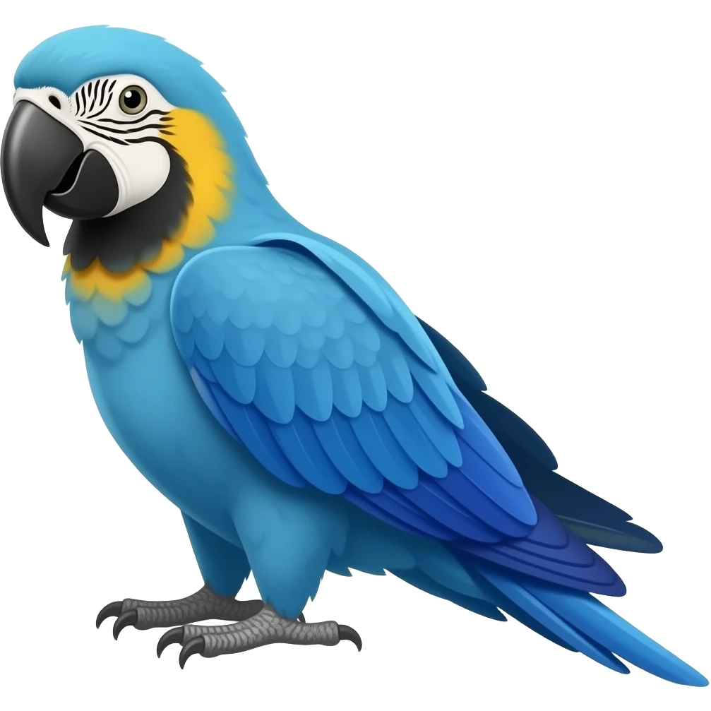 Macaw blue emoji