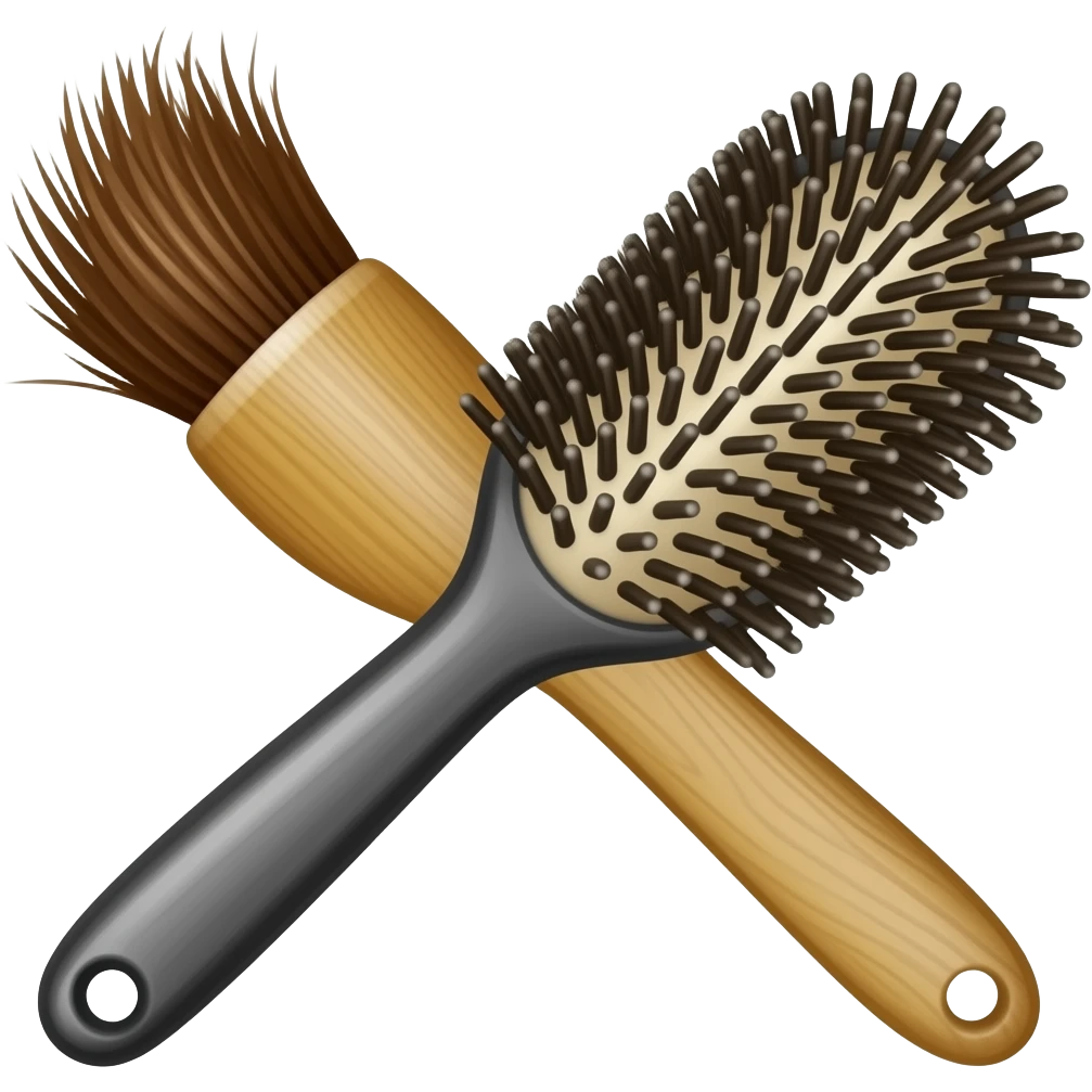 styling brush emoji