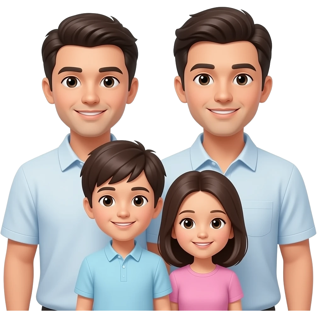 Familia de 4 emoji