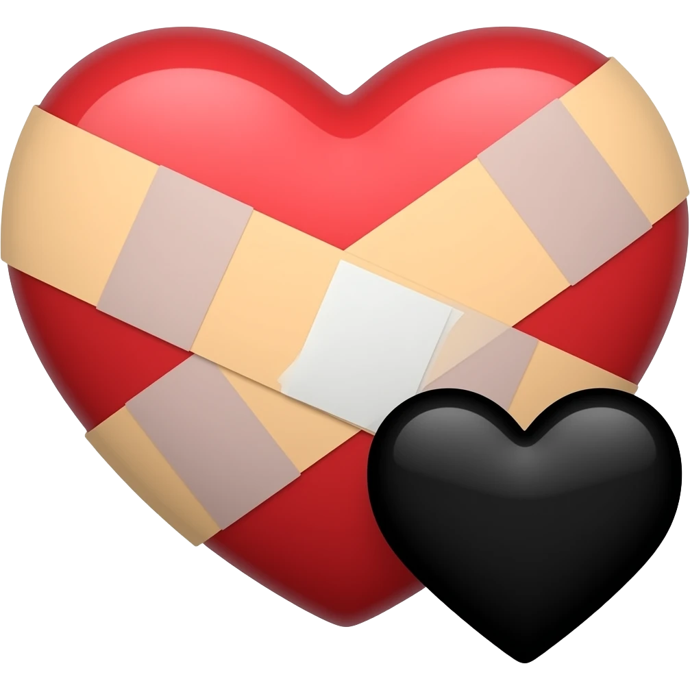 ❤️‍🩹+🖤 emoji