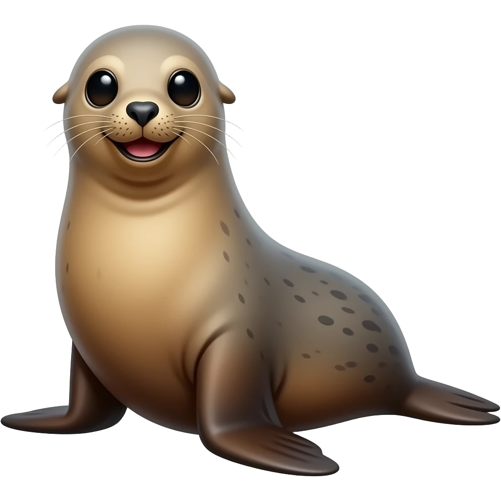 sealion big smiling emoji