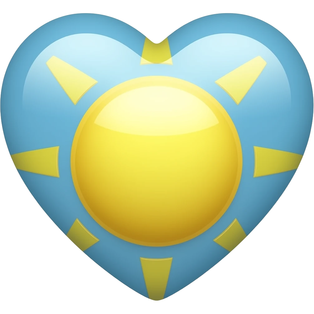Corazón soleado emoji