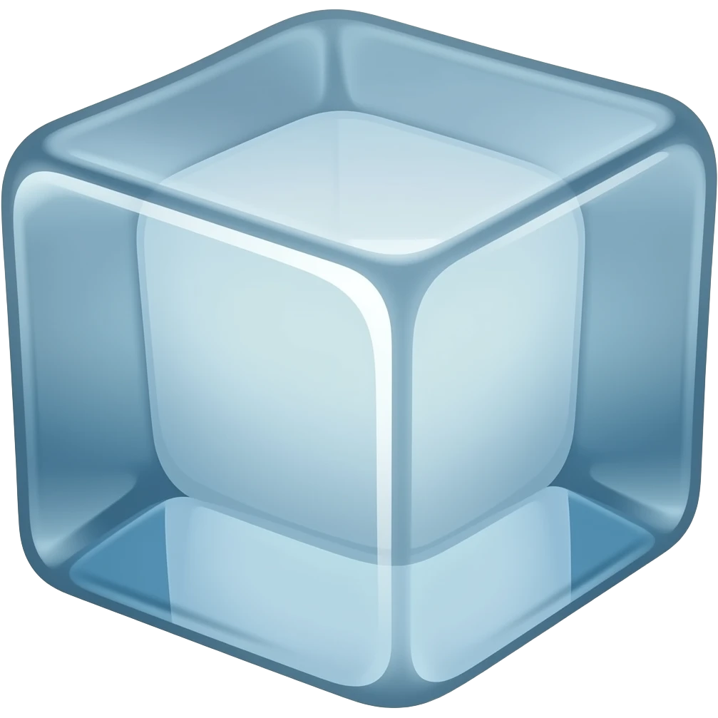 Black block of ice emoji
