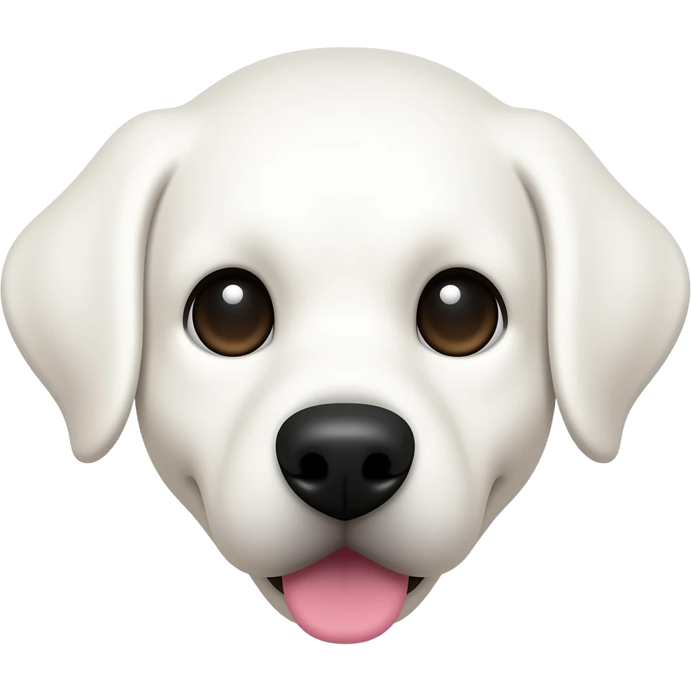 white puppy face emoji