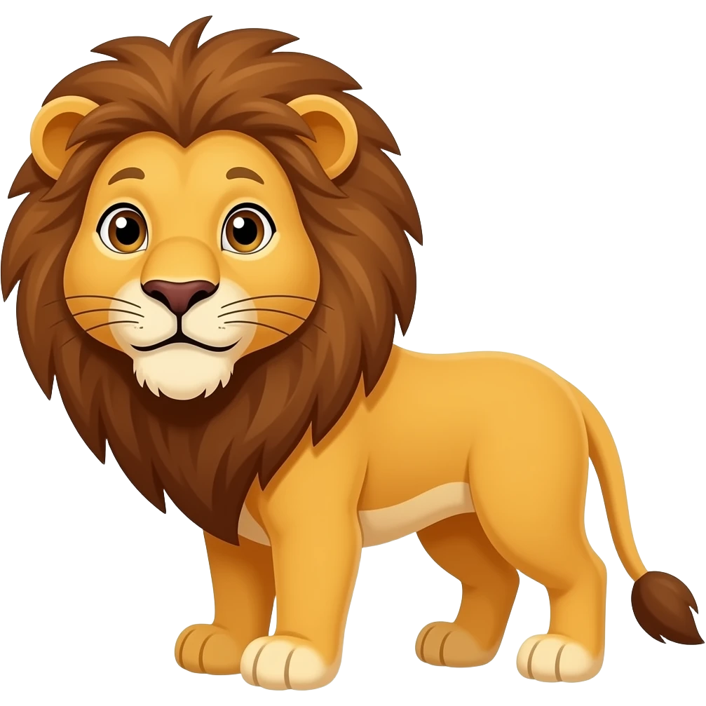 Lions dessin animé emoji