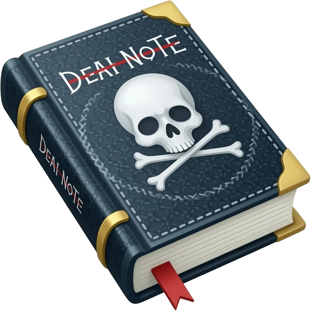 Death note book emoji emoji