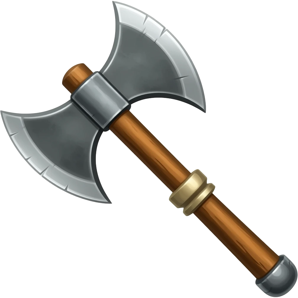 double axe emoji