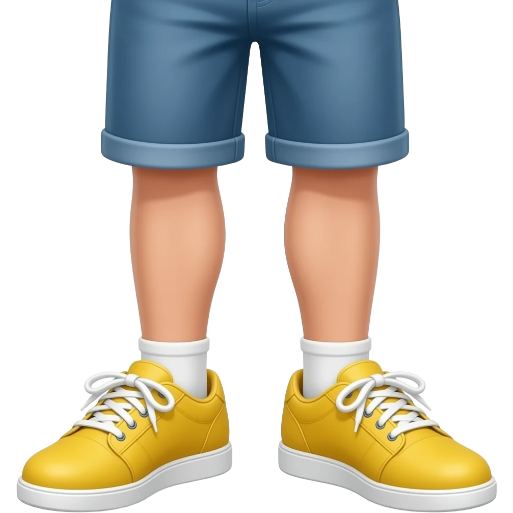 I take off my yellow shoes emoji